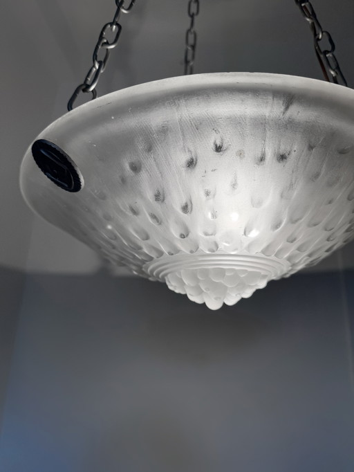 Verre Muller Art Deco chandelier