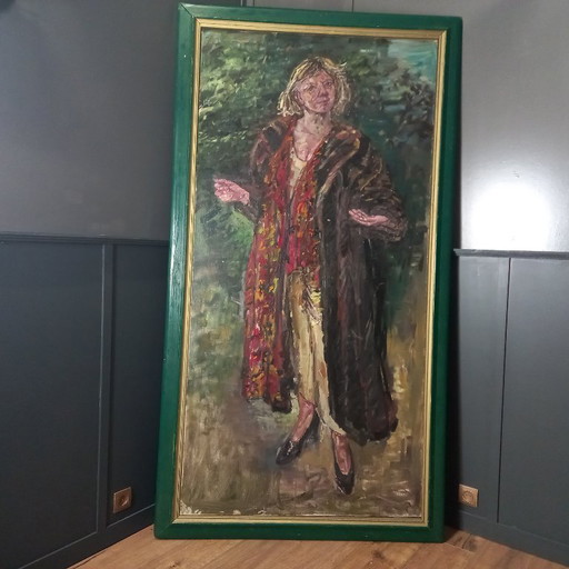 Portrait en pied coloré - Andries Meijer 1937-2025