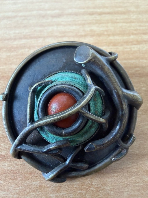 Spilla in bronzo Jean Louis Blin Parigi 