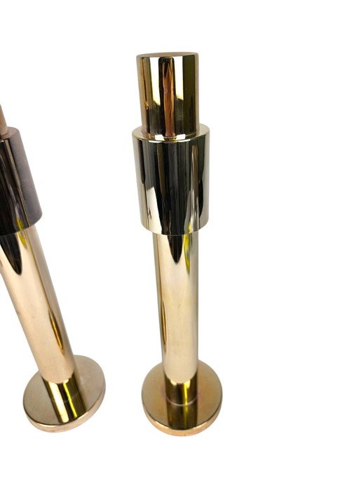 Set of Vintage Candlesticks Brass Color
