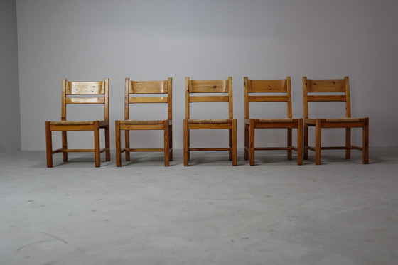 Image 1 of Ensemble de 5 chaises danoises vintage par Tage Poulsen pour Gramrode Møbelfabrik, années 1970