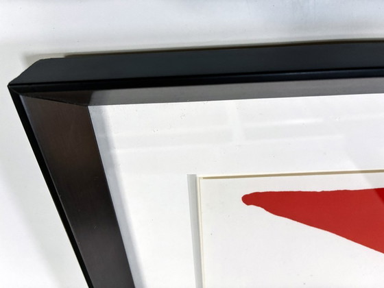 Image 1 of Original-Lithografie • Rot-schwarze Komposition • Alexander Calder • 1965