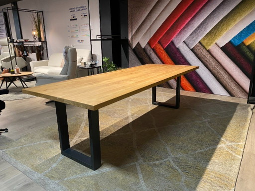 Table de salle à manger Nouvion YVO Table System - 260x100 – eettafels, Wood, Iron