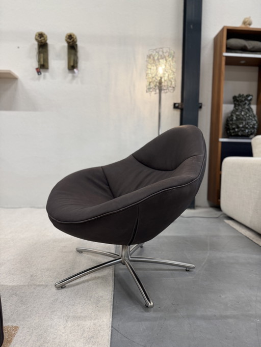 Label van den Berg Hidde Soft Swivel Armchair Dark Brown