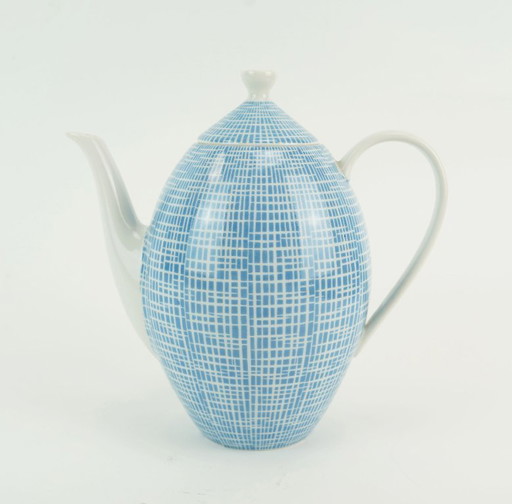 Cafetière Arzberg Form 2000 Heinrich Löffelhardt 1954 bleue