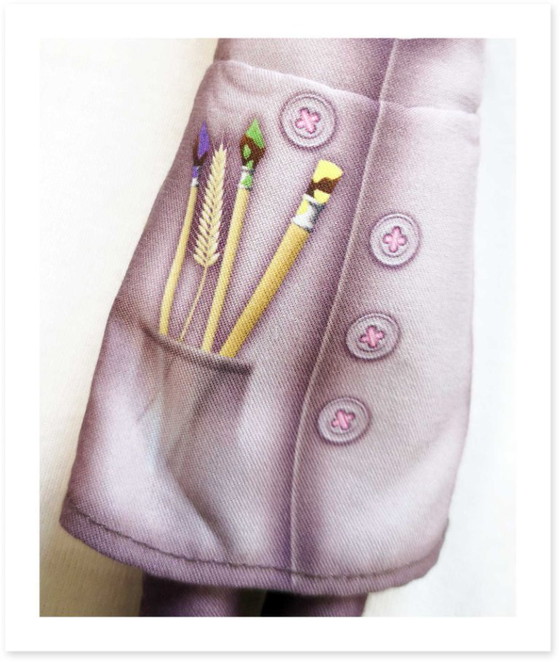 Image 1 of Claude Monet doll gift | Claude Monet art doll collectible | art teacher gift, art lover gift |  desk & shelf decor