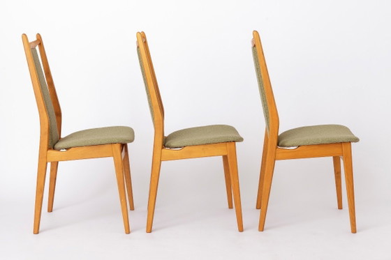 Image 1 of Vintage Dining Chairs Set of 4, Mid Century Modern Chairs, 1960s German Casala Chairs, Restored Wooden Dining Chairs
