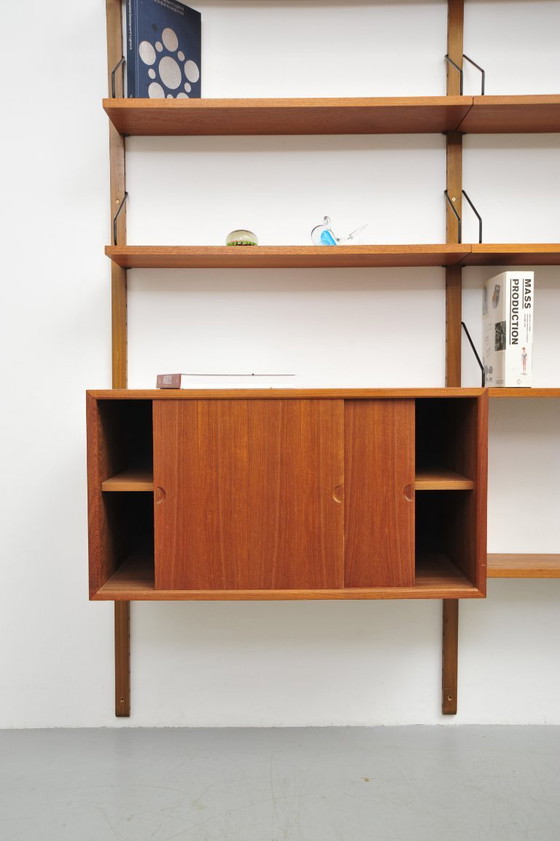 Image 1 of Mensola da parete "Royal System" in teak di Poul Cadovius per CADO (anni '50)