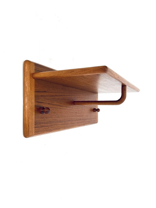 Vintage Wall coat rack, Vildbjerg Møbelfabrik '60