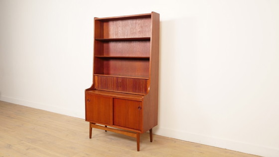 Image 1 of Vintage boekenkast | Secretaire | Teak | Johannes Sorth