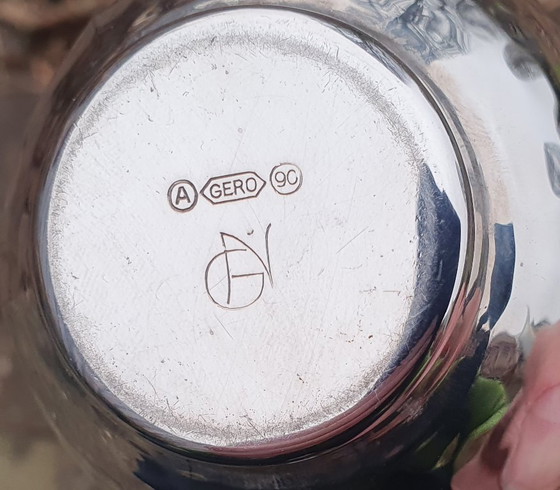 Image 1 of Gero: Set di crema placcato argento Georg Nilsson