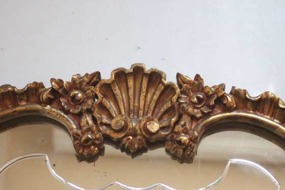 Image 1 of Vergoldeter Holzspiegel im Neo-Rokoko-Stil, Ende 19.