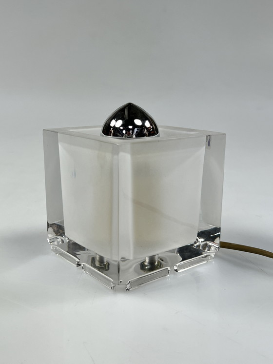 Image 1 of Lampada vintage a cubo in vetro, design Nachtmann Leuchten, Germania anni '70