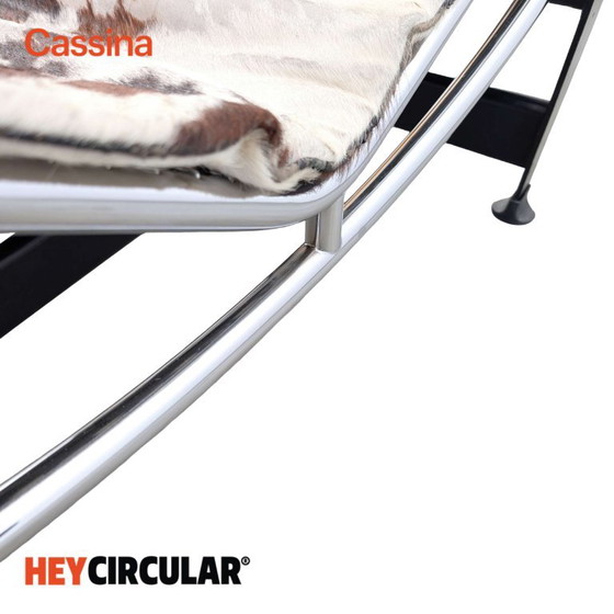 Originale Cassina LC4 Chaise Longue Vintage Le Corbusier Pelle di Mucca, Sedie da camera, Cromo, Multicolore (foto 12 di 15)