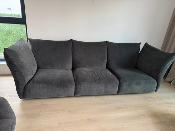 Sofa + 2 Chairs EDRA CHIARA – Seating area, Textile, Chrome (photo 3 of 10)
