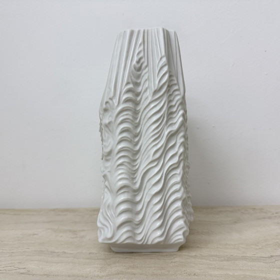 Image 1 of Rare Large Porcelain 'Kaskade' Vase – Martin Freyer for Rosenthal Studio Linie 1966