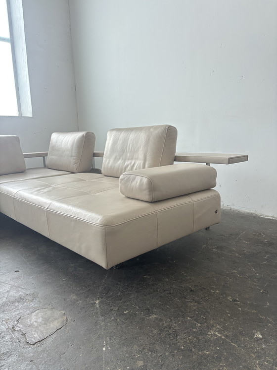 Image 1 of Canapé d'angle Rolf Benz Dono en cuir taupe