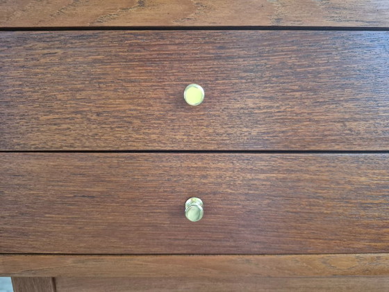 Naaikast met console-element, teakhout, op maat gemaakt, uniek exemplaar – Maßanfertigung, Opbergkast, Wood (photo 4 of 5)