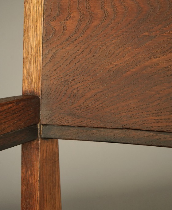 Image 1 of Lage art-deco fauteuil van Hendrik Fels voor L.O.V. Oosterbeek, jaren 1930.