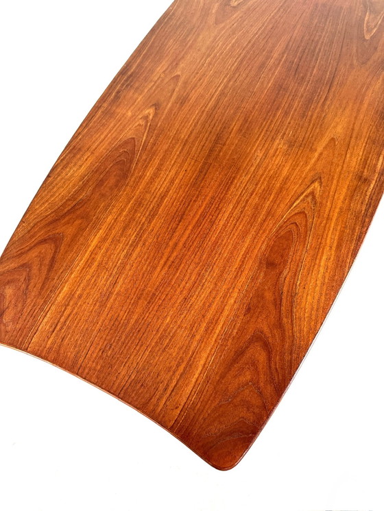 Image 1 of Tavolino da caffè vintage in teak e cinghie, Jason Ringsted '50