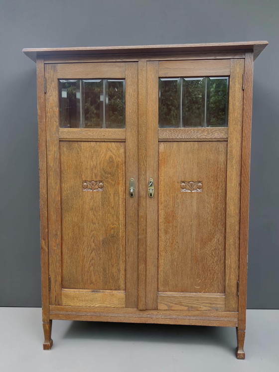Image 1 of Antiker Art-Deco-Schrank mit Bücherregal