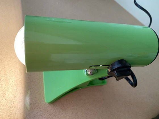 Image 1 of Lampada a morsetto Targetti in un bellissimo verde, prodotta in Italia