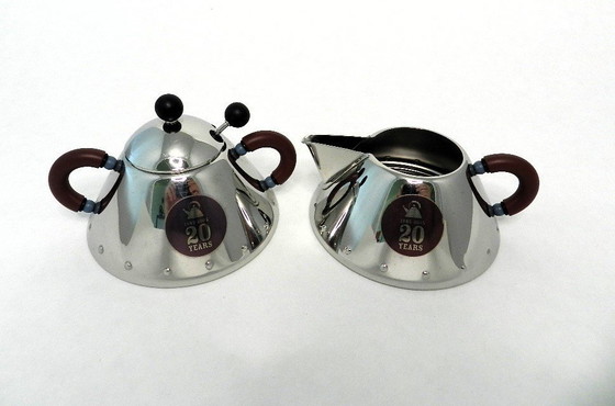 Image 1 of Alessi 20-Year Anniversary Cream Set By Michael Graves. Très rare !