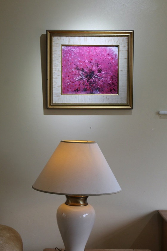 Image 1 of Abstract , Acrylic Painting. PinK Poodle by D Gordon