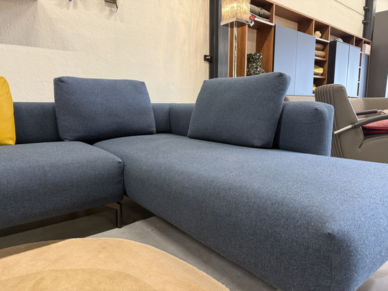 Image 1 of Pode Ziggy Ecksofa, blauer Wollstoff, 275 x 220