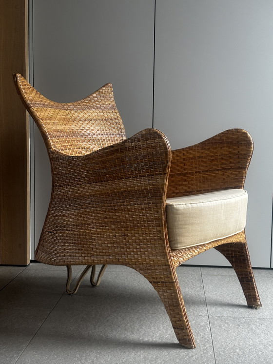 Image 1 of Sillón de ratán orgánico: diseño escultural