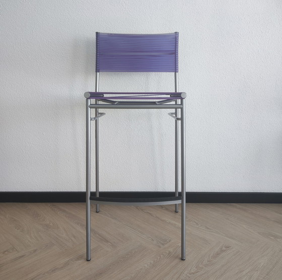 Image 1 of 2x Bonacina Miss B stools - design Tito Agnoli