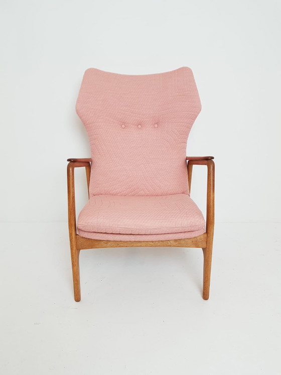 Poltrona Vintage Bovenkamp Rosa Nuovamente Rivestita Kvadrat Febrik – Poltrone, Wood, Polyester (photo 6 of 15)