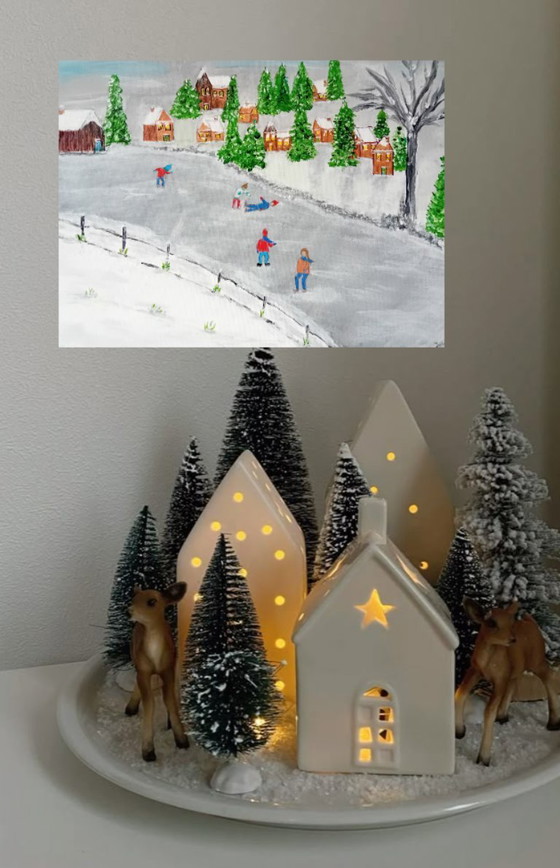 Image 1 of Winter schilderij