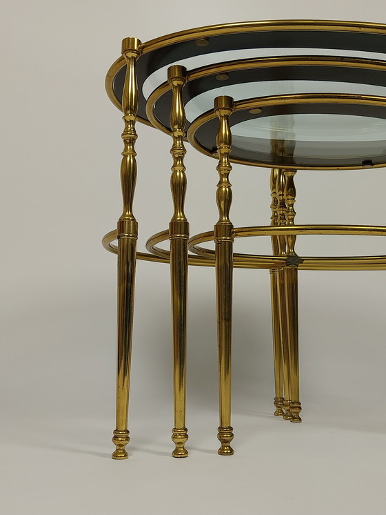 Image 1 of Tables gigognes Vintage Hollywood Regency