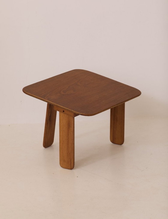 Image 1 of Kleine houten meditatietafel van Alain Gaubert, circa 1980