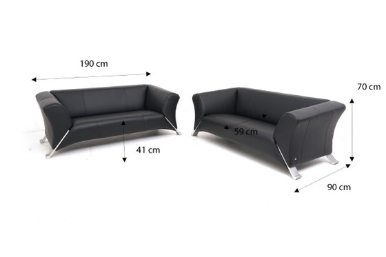 Image 1 of Rolf Benz 322 Garnitur Couch Sofa 2x Zweisitzer Zweieinhalbsitzer Leder