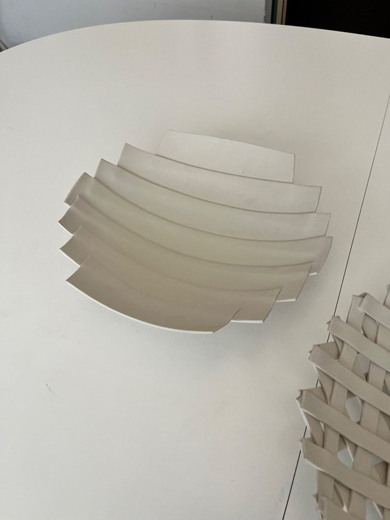 Image 1 of Enzo Mari 3 "Samos" tafelstukken, Driade Kosmo editie - geglazuurd porselein