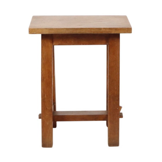 Charmante Oude Houten Kruk Zuid Frankrijk Rustiek Fifties – Krukjes, Wood, Vintage (photo 18 of 18)