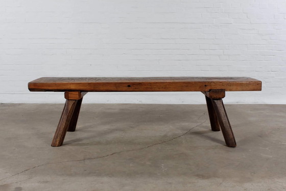 Banc de Boucher Restauré, Banc d'Assise, Table Basse, Banc à Fleurs – Wood, Industrieel (photo 6 of 12)