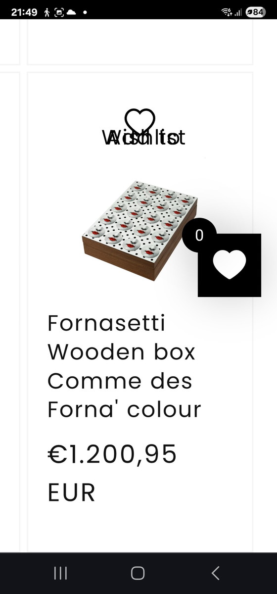 Image 1 of Scatola di legno Fornasetti