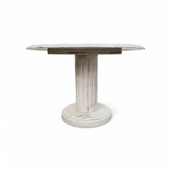 Neoklassieke Italiaanse wit Drapery marmeren Bijzet-/Salontafel – Koffietafelboeken, Marble (photo 6 of 17)