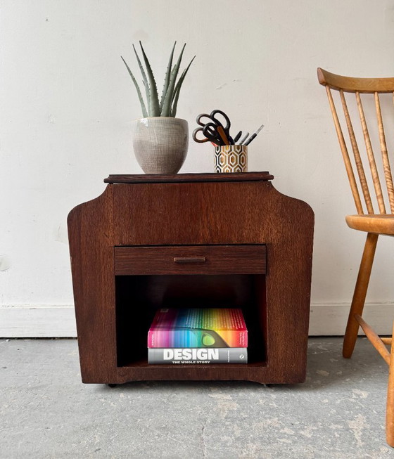 Image 1 of Vintage Sewing Box Side Table