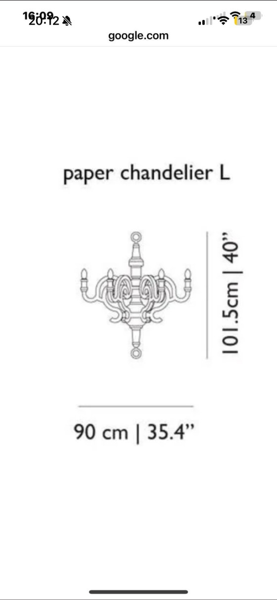 Moooi Kronleuchter Größe L – Deckenleuchten, Paper (photo 7 of 7)