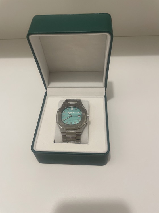 Seiko NH35 Automatic - Mint Blue - Nautilus Style – Regali, Metal (photo 3 of 5)