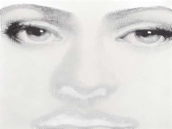 Image 1 of Piero Fornasetti - Tema e Variazioni - wall sign - no. 6 - Milano - 2000