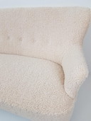 Divano Artifort | Panchina Teddy in tessuto color crema Theo Ruth, appena rivestita