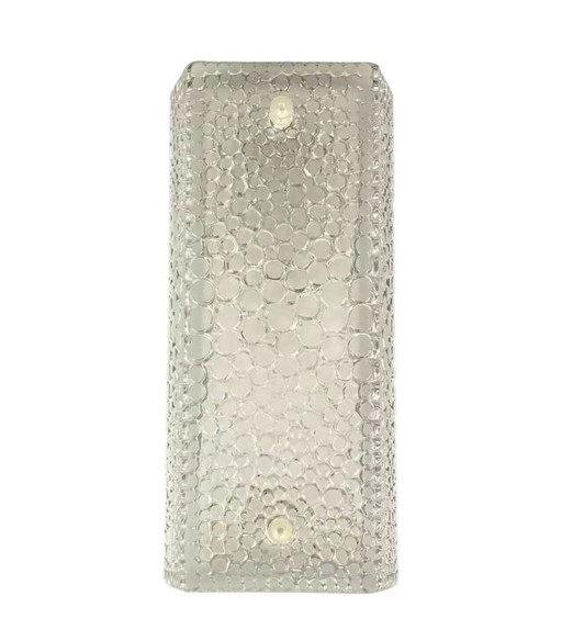60er 70er Jahre Lampe Leuchte Wandlampe Wall Lampe Ice Glas Space Age Design
