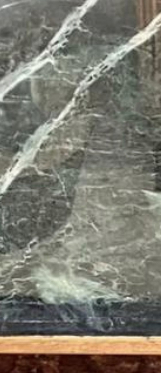 Image 1 of Vintage Verdi Alpi marble/brass coffee table '70