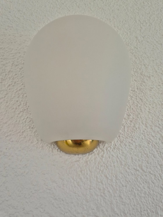 Image 1 of Vintage Mid-Century Glass Wall light Wilhelm Wagenfeld Peill & Putzler