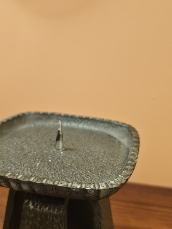 Portacandele Brutalista Pesante Vintage Giappone – Metal (photo 5 of 7)